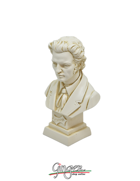 Musicians Bust of Chopin With Alabaster Base -  Sweden