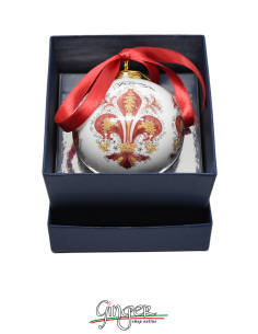 Christmas Ornaments: Red Lily 1.77 or 3.14 in.