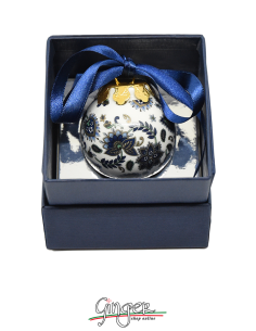 Christmas Ornaments: Blue Cachemire 1.77 or 3.14 in.