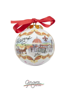 Christmas Ornaments: Florence Cathedral and Palazzo della Signoria 1.77 or 3.14 in.