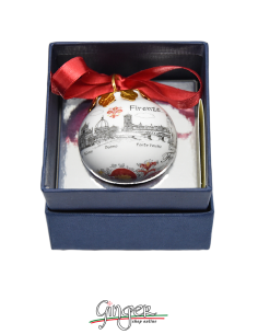 Christmas Ornaments: Florence Profile with Red Lily 1.77...