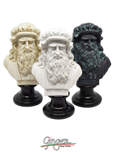 Leonardo da Vinci - bust 5.9 in. (15 cm) three versions