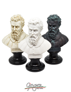 Michelangelo Buonarroti - bust 5.9 in. (15 cm) three versions