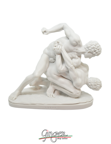 Fighting men (the Wrestlers)  (Uffizi Museum Florence) - 7.1 in. (18 cm) white