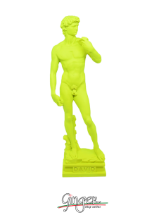 Pop-art collection - Michelangelo's David - 7,8 in. (20 cm) or 11,8 in. (30 cm) - Yellow