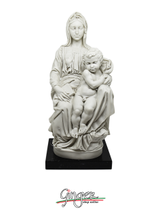 Madonna di Bruges - 38 cm - con base in marmo