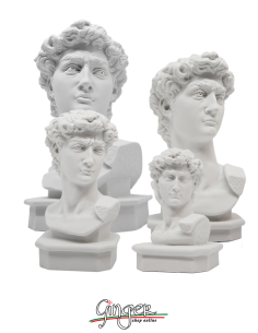 David - the head - four different sizes