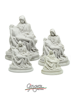 Pieta' Vaticana - 7 cm, 12 cm, 16 cm o 23 cm - con base in alabastro