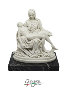 Pieta' Vaticana - 19 cm - Ruggeri con base in marmo