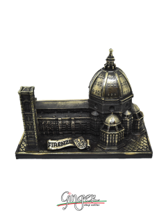 Duomo di Firenze con foglia di bronzo -  base 14x23 cm