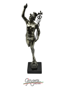 Mercury Hermes - 13.4 in. (34 cm) - lux with marble base