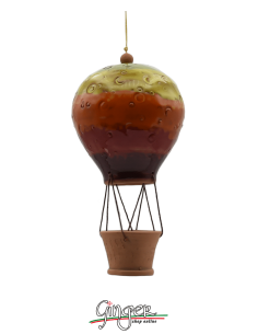 Ceramic Hot Air Balloon - diameter 9 cm (3.54") height 17...