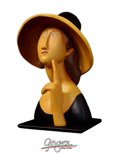 Amedeo Modigliani: Jeanne Hébuterne con cappello - 11 cm