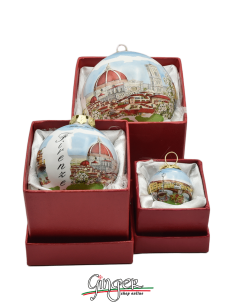 Christmas Ornaments: Old Bridge and Cathedral of Florence...