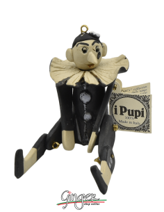 "i Pupi" Italian Masks - height 13 cm (5.12") - Pierrot