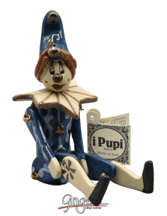 "i Pupi" Italian Masks - height 13 cm (5.12") - Clown