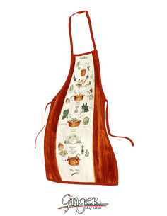 Kitchen apron - Ribollita with illustrated recipe -...