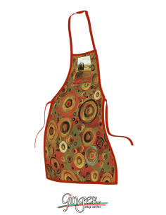 Kitchen apron with drawings of Tuscan Landscapes - GR1314a