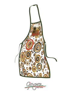 Kitchen apron with drawings of Tuscan Landscapes - GR1314b