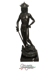 David by Donatello - 48 cm (18.9 in.) - aged bronze color