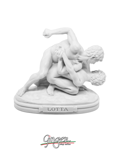 Fighting men (The Wrestlers) sculpture (Uffizi Museum Florence) - 4.3 in. (11 cm)