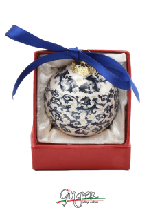 "New" Christmas Ornaments: Carta Fiorentina (blue) 60 mm...