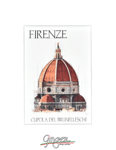 Calamita con monumenti e disegni di Firenze: Cupola del...