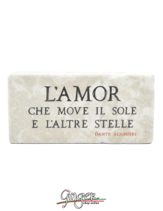 "New" - Magnet in real raw Italian marble - L'Amor che...