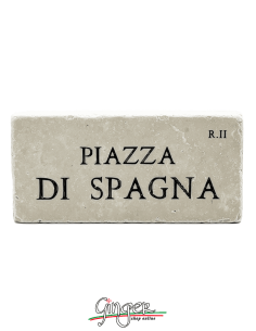 "New" - Magnet in real raw Italian marble - Piazza di Spagna