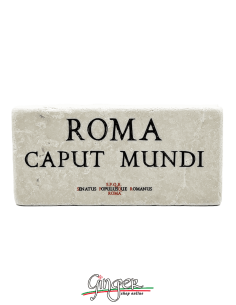 Calamita in marmo - Roma caput mundi (Roma capitale del mondo)