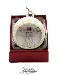 Christmas Ornaments: Vitruvian man by Leonardo da Vinci -...