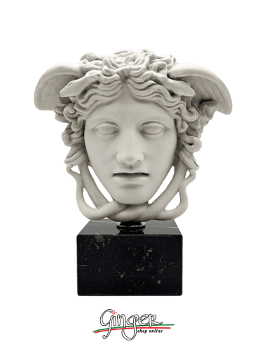 Medusa (Testa) - 19 cm - con base marmo