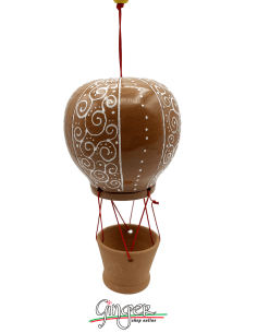 Ceramic Hot Air Balloon - diameter 8 cm (3.15") height 15...