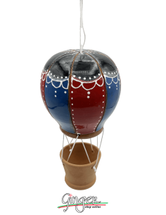 Ceramic Hot Air Balloon - diameter 8 cm (3.15") height 15...