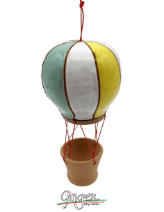 Ceramic Hot Air Balloon - diameter 8 cm (3.15") height 15...