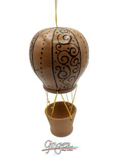 Ceramic Hot Air Balloon - diameter 8 cm (3.15") height 15...