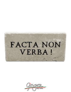 "New" - Magnet in real raw Italian marble - Facta non...