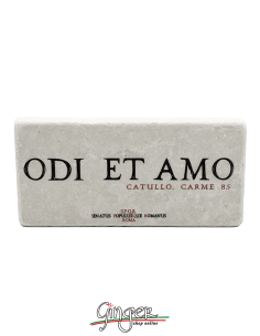 "New" - Magnet in real raw Italian marble - Odi et amo (I...