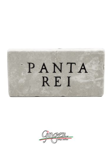 "New" - Magnet in real raw Italian marble - Panta rei (Everything flows)