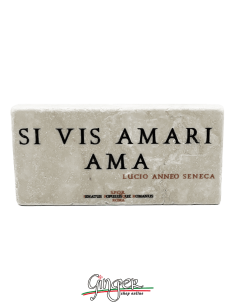 "New" - Magnet in real raw Italian marble - Si vis amari,...