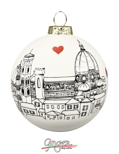 "New" Christmas Ornaments - Cities of Italy: Florence B&W...