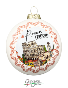 "New" Christmas Ornaments - Cities of Italy: Rome - 80 mm...