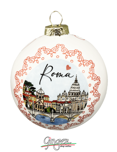 "New" Christmas Ornaments - Cities of Italy: Rome - 80 mm (3.14")