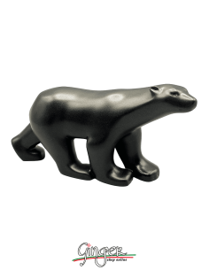 François Pompon: Black Bronze Bear - length 20 cm (7,87")