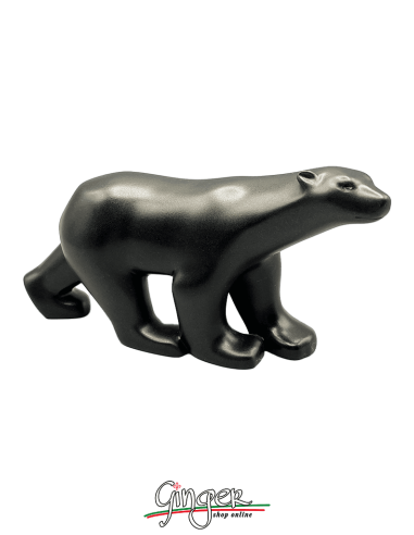 François Pompon: Black Bronze Bear - length 20 cm (7,87")