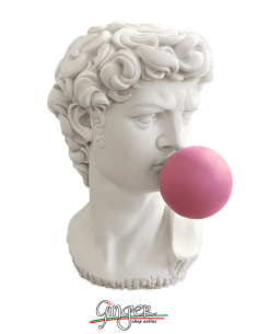 David - the head 11,4 in (29 cm) - with Bubble