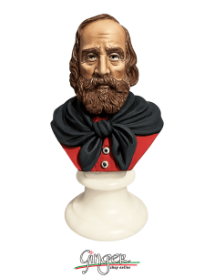 Giuseppe Garibaldi - busto 15 cm - dipinto a mano