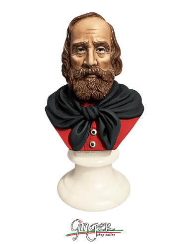 Giuseppe Garibaldi - busto 15 cm - dipinto a mano