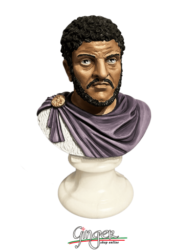 Roman Emperor - Caracalla - bust 5.9 in. (15 cm) - hand painted