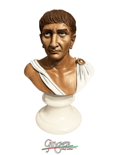 Imperatori Romani - Traiano - busto 15 cm - dipinto a mano